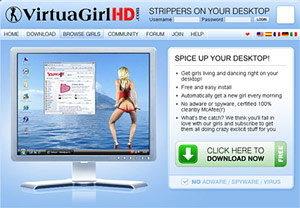 La prochaine homepage du site de VirtuaGirl HD en construction...